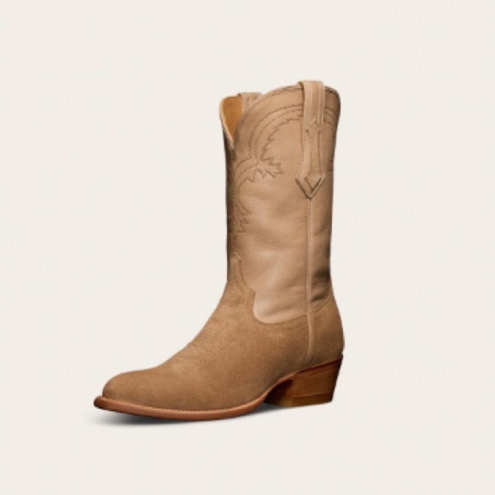 Tecovas Tan Suede & Leather Jamie Boots